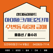 상대 아이파크시티 46평 급매