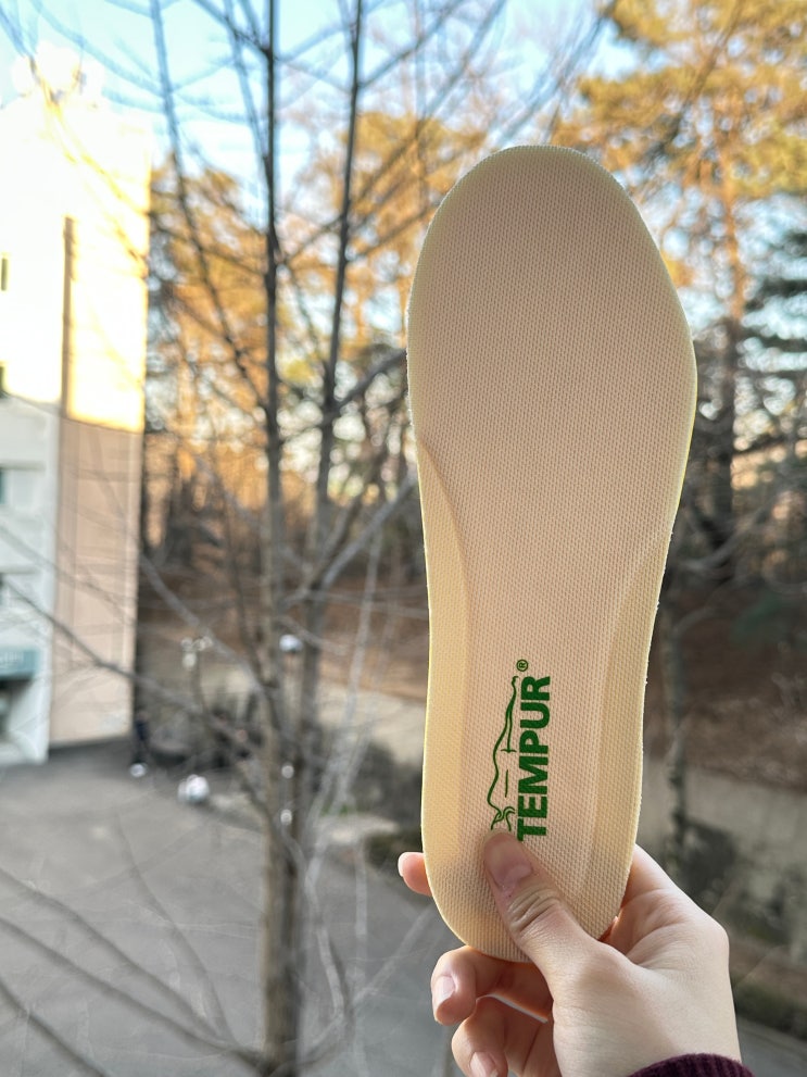 TEMPUR 템퍼 캐주얼 인솔 구매 후기 : 네이버 블로그