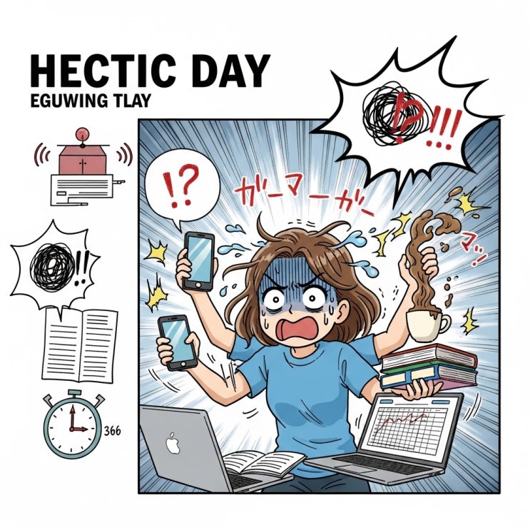 hectic 어원, 뜻 / hectic day, hectic schedule 의미 : 네이버 블로그