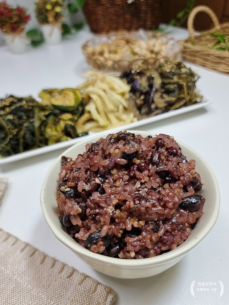 정월대보름 전기밥솥 오곡밥 만들기 압력밥솥 팥 찰밥 하는법 오곡찰밥 만들기 팥 삶는 방법 : 네이버 블로그
