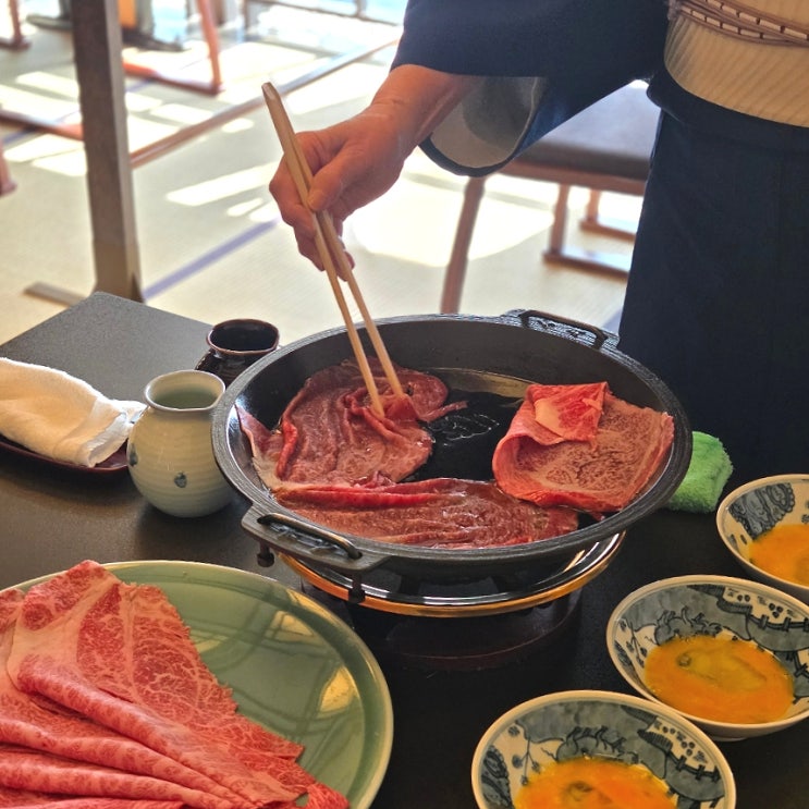 나고야 스키야키 맛집 무조건 닌교초 이마한 나고야 미드랜드 스퀘....