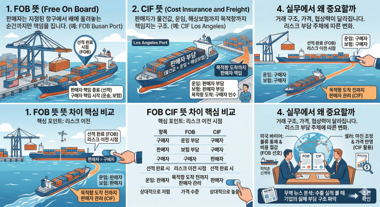 FOB, CIF 뜻 조건 경제용어 핵심만 : 네이버 블로그