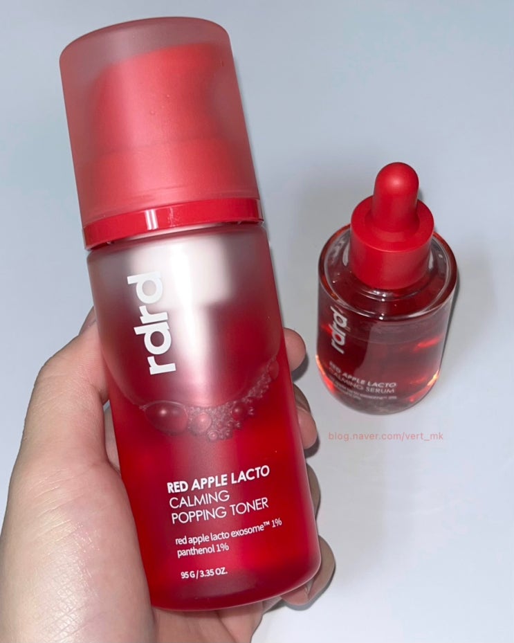 가볍게 붉은기 급속 진정시켜 줄 🍎rdrd 레드 애플 락토 진정 세럼 & 팝핑 토너🍎 : 네이버 블로그