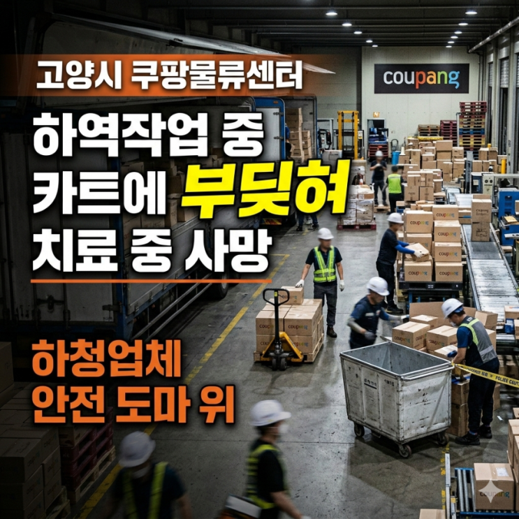 쿠팡 물류센터 하역장 낙하카트 충돌 사망 사고: 이제는 바뀌어야 할 때, 책임감이 필요 : 네이버 블로그
