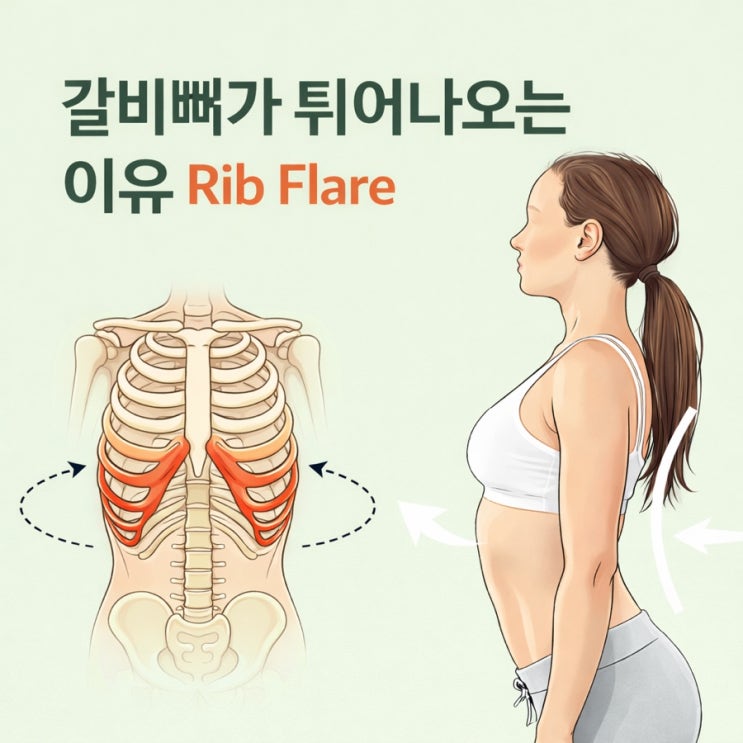 갈비뼈 튀어나오는 이유 (Rib Flare)- 만세하고 자는 이유 2탄 : 네이버 블로그