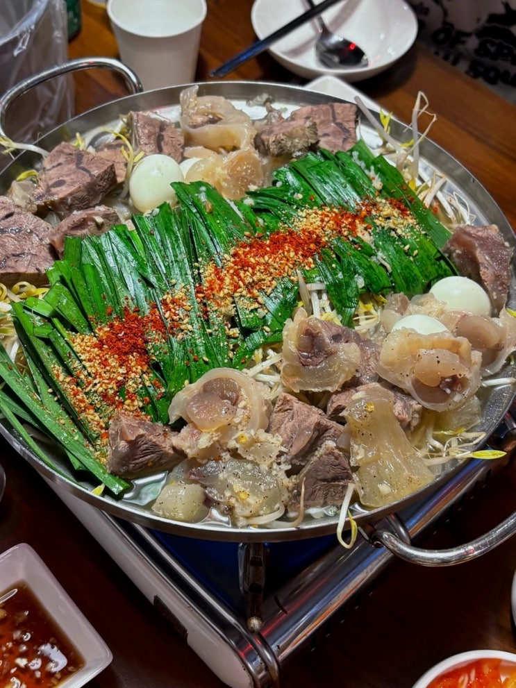 [경기]하남 미사 스지 전골 맛집 '스지만사성' 스지 전골, 새꼬막데침, 볶음밥, 물만두 : 네이버 블로그