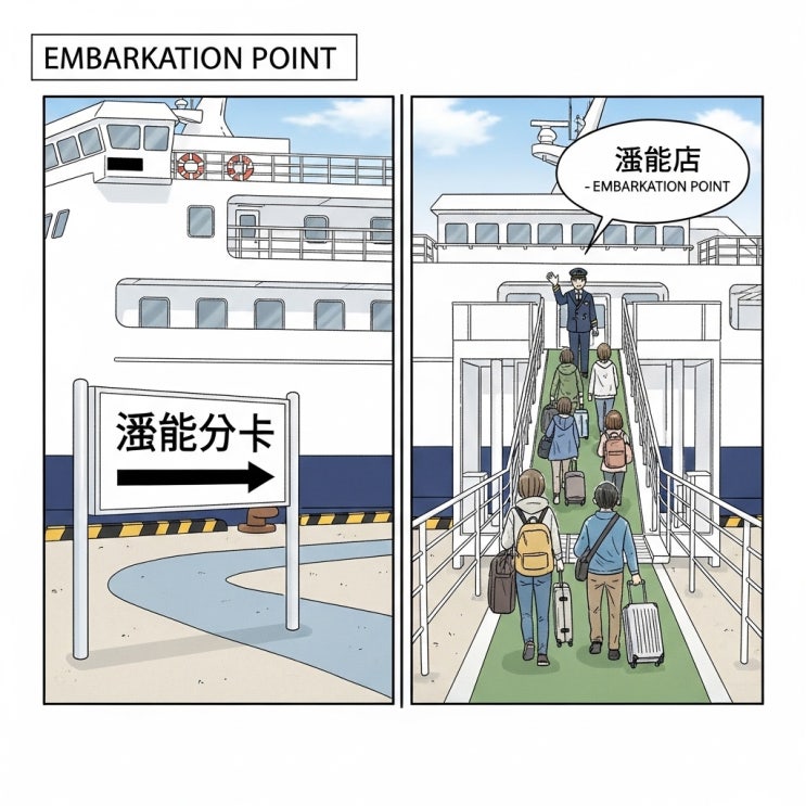 embarkation point, disemparkation point 뜻, 의미 : 네이버 블로그