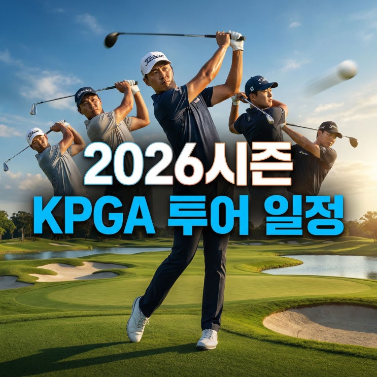 ⛳️ 2026 시즌 KPGA 투어 일정 전격 발표! 총상금 244억 원 규모의 대장정 : 네이버 블로그