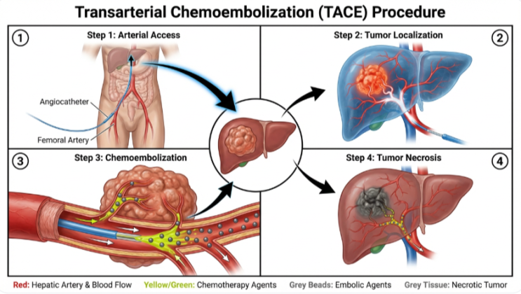 간암 치료 : TACE (Transarterial Chemoembolization) : 네이버 블로그