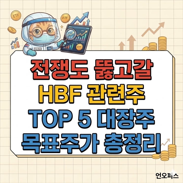전쟁도 뚫고갈 국내 HBF 관련주 TOP 5 대장주 목표주가 총정리 : 네이버 블로그