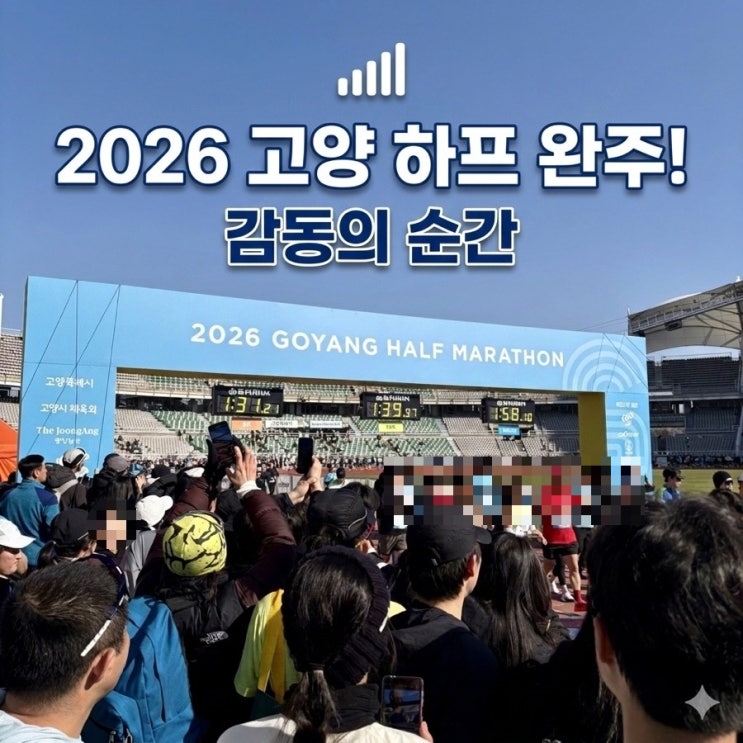 고양특례시 하프마라톤 2026 참가 후기 feat. 깔끔한 코스와 PB