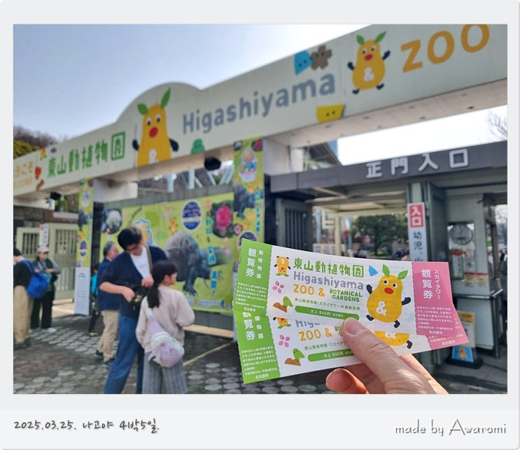 [202503-나고야] 히가시야마 동식물원 & 히가시야마 스카이타워