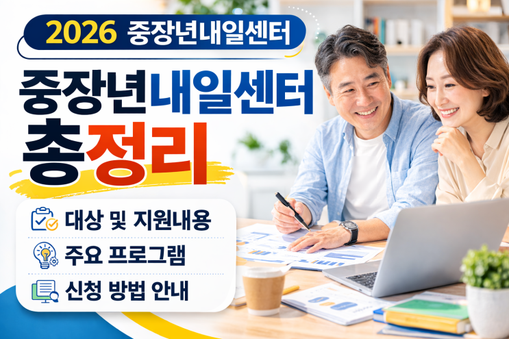 2026 중장년내일센터 총정리. 중장년내일센터 신청방법, 문의처, 40대 50대 재취업 중장년내일센터가 뭐하는 곳이야 ...