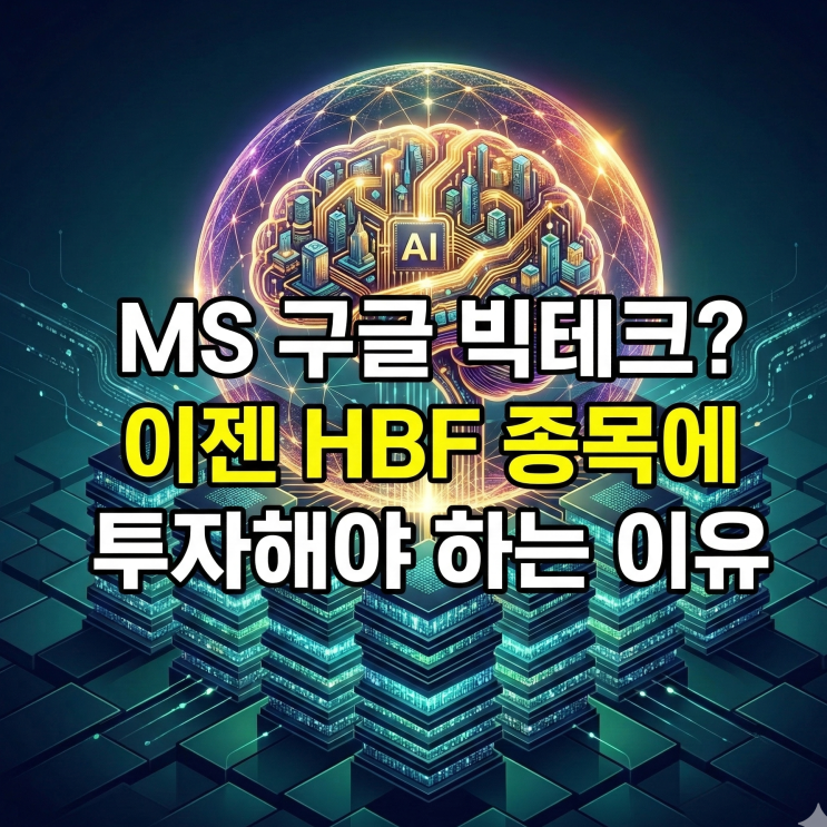 HBF 주식, 이젠 빅테크 말고 주목해야 하는 이유 : 네이버 블로그