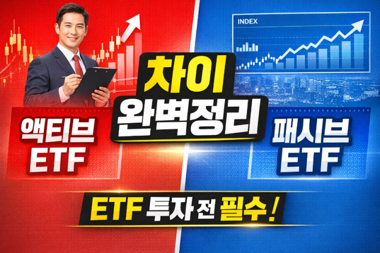 ETF 뜻과 종류 정리 액티브 ETF vs 패시브 ETF 차이 쉽게 이해하기 : 네이버 블로그