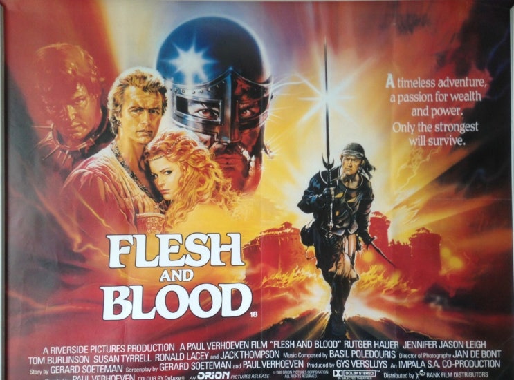 아그네스의 피, 살과 피, 루트그 하우어의 전설의 전사, 로즈 앤 스워드, 마틴전설 (Flesh + Blood, 1985) 40 ...