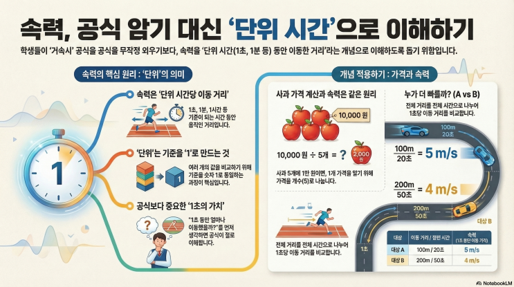 중3과학 속력 문제, 공식보다 개념이 먼저입니다 (초등~고등) 옥빛중과학 : 네이버 블로그