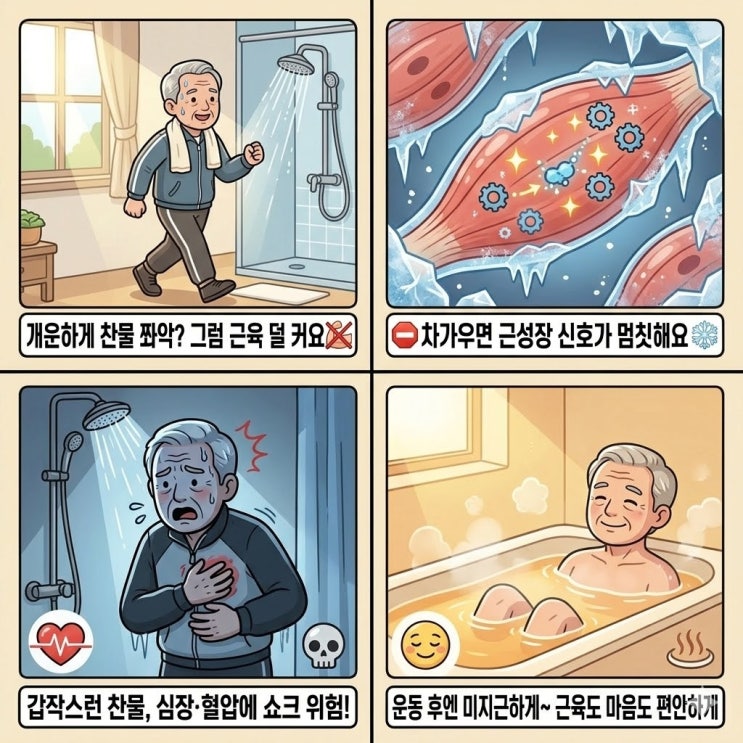 찬물샤워 장단점 효과 근성장 총정리 : 네이버 블로그