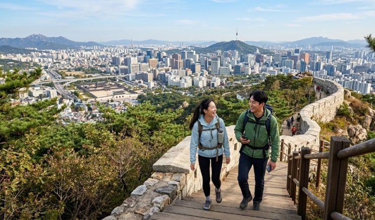 서울 초보 등산 코스 추천: 인왕산 야간 산행부터 성곽길 뷰 포인트까지 총정리! : 네이버 블로그