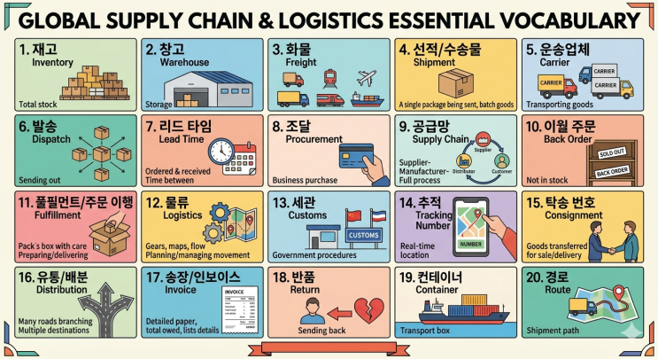 SCM 물류 핵심 용어 정리 - Essential Terms of SCM : 네이버 블로그