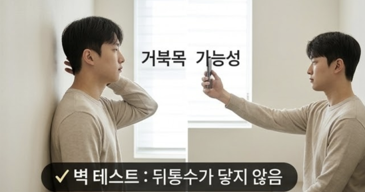 거북목 자가진단 방법, 집에서 쉽게 확인하는 3가지 테스트 안성경희365한의원에서