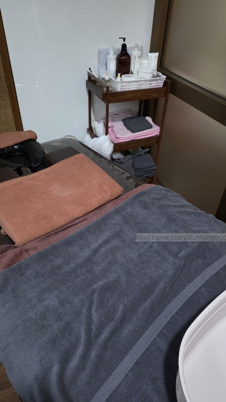 마사지룸,침대,에스테틱오일