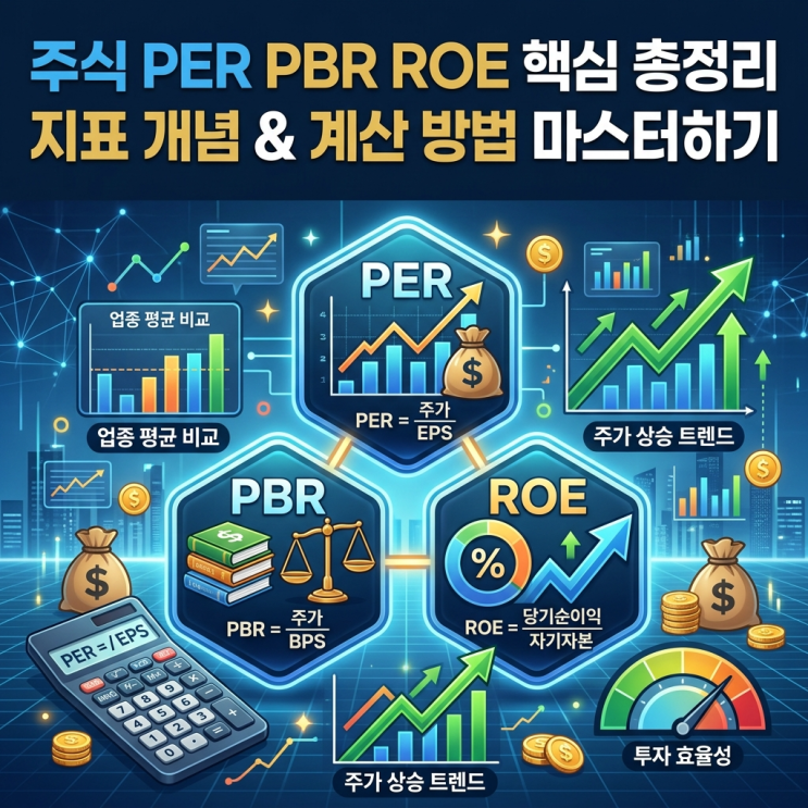 주식 PER PBR ROE, 핵심 개념과 계산법 자세히 알려드려요 : 네이버 블로그