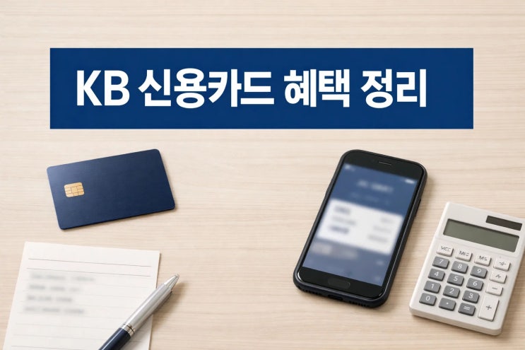 KB 신용카드 혜택 정리, 할인형·적립형 선택 기준부터 전월실적 비교까지 한눈에 정리 : 네이버 블로그
