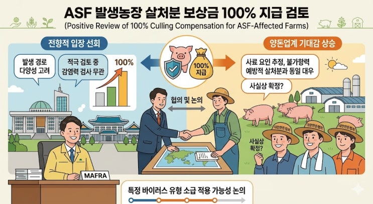 ASF 발생농장 ‘살처분보상 100%’ 실현되나 [26년 3월 18일 뉴스] : 네이버 블로그