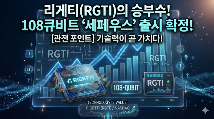 [양자컴퓨터 이슈] 리게티(RGTI)의 승부수, 108큐비트 '세페우스' 3월 말 출시 확정! : 네이버 블로그