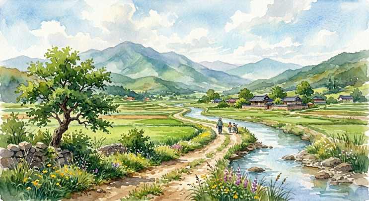 풍경 수채화 는, : 네이버 블로그