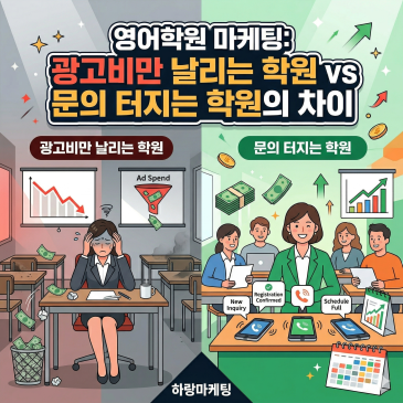 영어학원 마케팅 어디에 맡겨야 할까? 광고비만 날리는 학원 vs 문의 터지는 학원의 차이