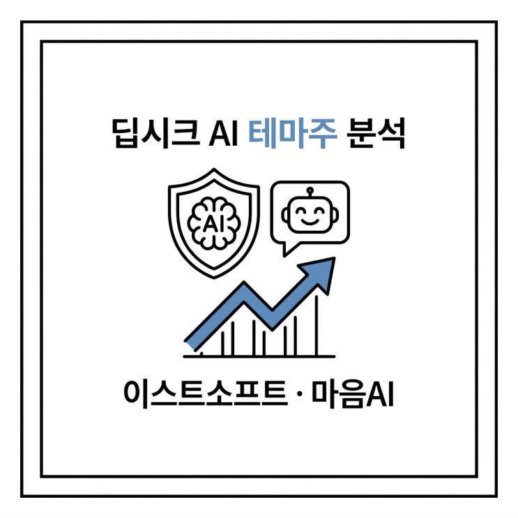 딥시크 DeepSeek 기반 서비스 상장사 이스트소프트 마음AI 테마주 관련주 : 네이버 블로그