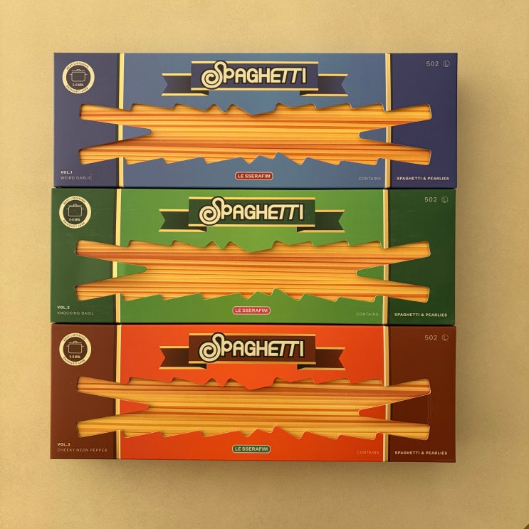 작년 12월에 구매한 르세라핌 Spaghetti 앨범 3종 후기 : 네이버 블로그