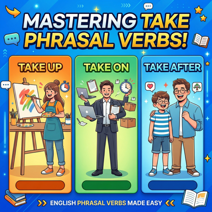 take up / take on / take after 뜻 : 네이버 블로그