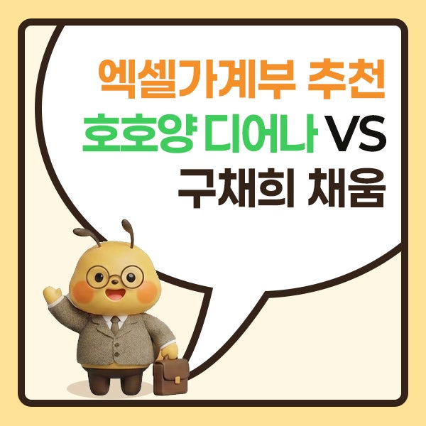 엑셀가계부 양식 고민 끝 호호양 VS 구채희 직접 써보니 : 네이버 블로그