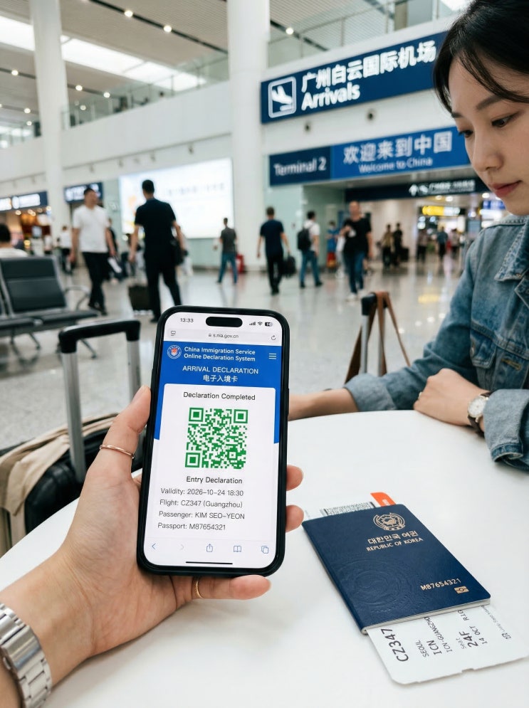 2026 중국입국신고서 온라인 작성방법 총정리 QR코드 발급부터 입국심사까지 완벽가이드 : 네이버 블로그