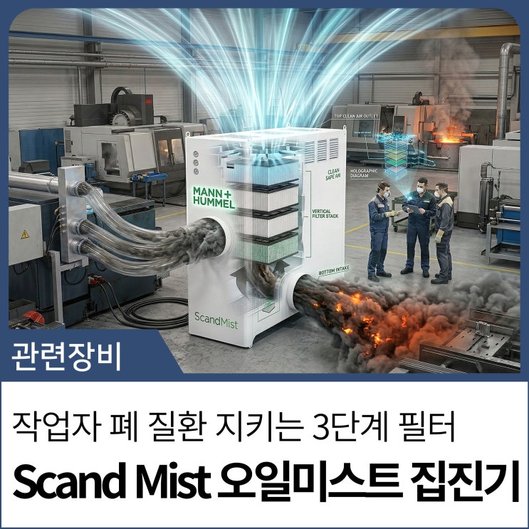 폭발사고의 뇌관 , 작업자의 폐 건강까지 파괴하는 오일미스트 해결- 만앤휴멜 3단계 오일미스트 필터로 : RM1등급 유해 물질 ...