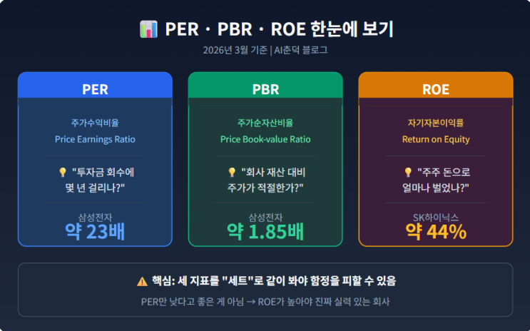 PER PBR ROE, 주식 고를 때 꼭 봐야 함 : 네이버 블로그