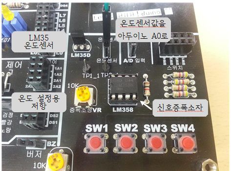 아두이노로 온도계 만들기 — LM35 센서 + LCD 디지털 온도계 완성!LM35D · OP앰프 · analogRead ...