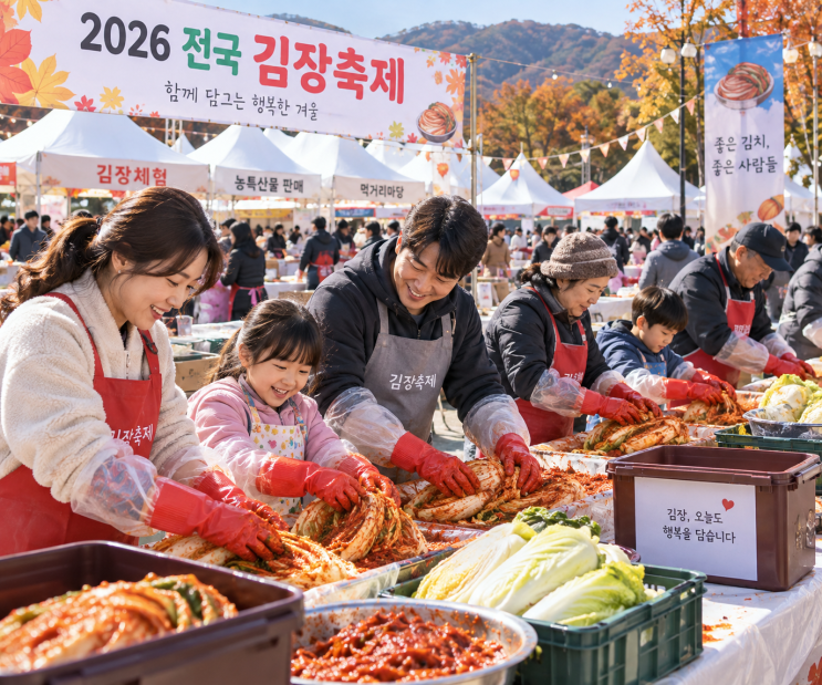 2026 [전국 김장·김치축제 5곳] 일정·체험 : 네이버 블로그