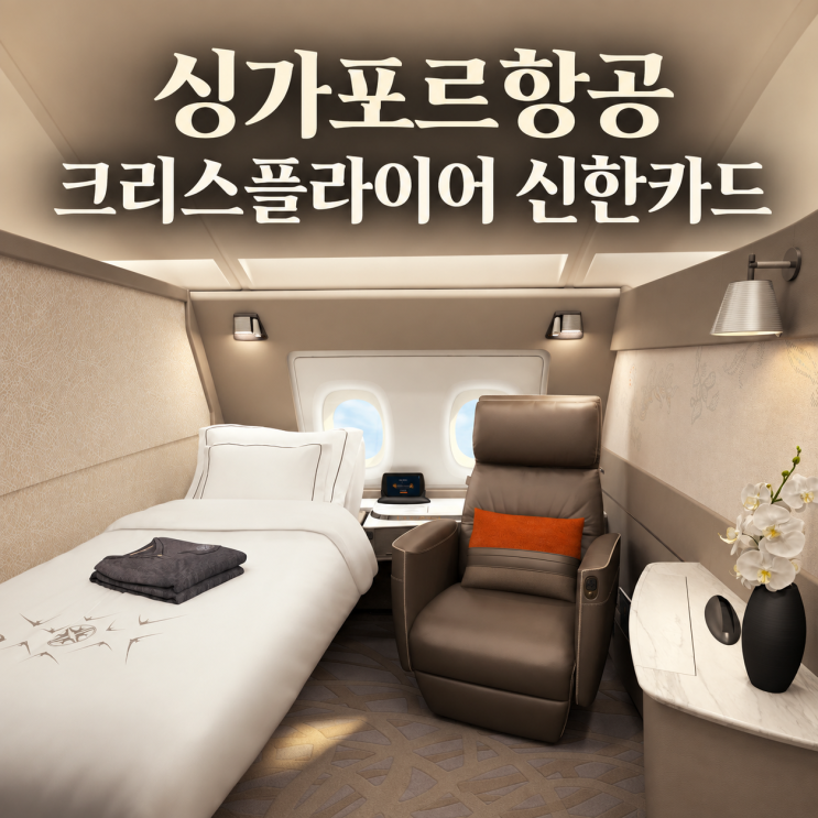싱가포르항공 크리스플라이어 더 베스트 신한카드, 싱항 A380 스위트....
