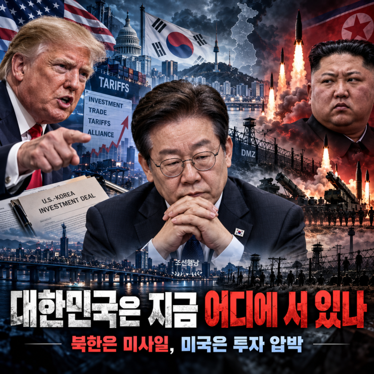 북한은 미사일, 미국은 투자 압박…대한민국은 지금 어디에 서 있나 : 네이버 블로그