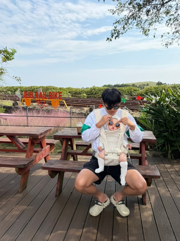 [8개월 아기랑 제주 한달살기]18일차 김여사네, 제주레일바이크, 비....