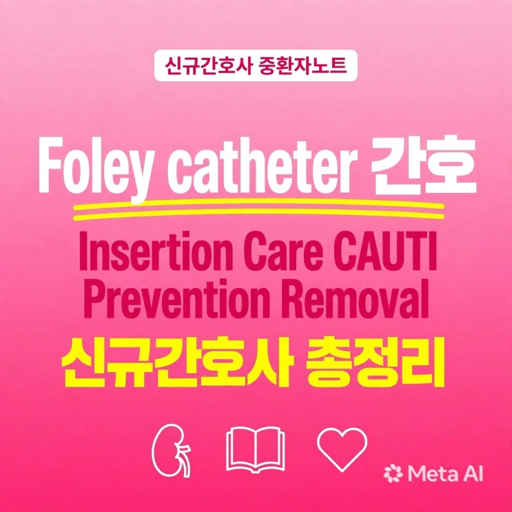Foley catheter 간호 처음부터 끝까지｜삽입·유지·소변관찰·CAUTI 예방·제거까지 신규간호사 총정리 : 네이버 블로그