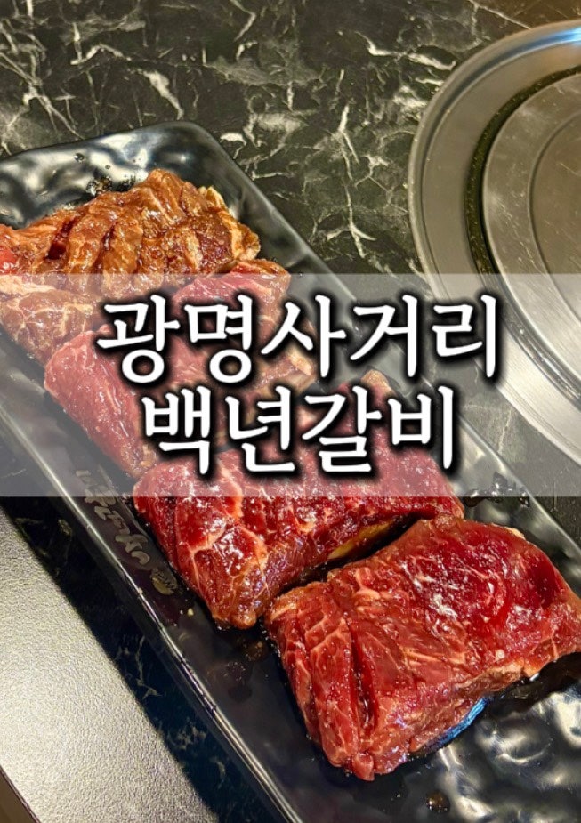 광명사거리 맛집 회식장소 추천 백년갈비 내돈내산 후기 : 네이버 블로그