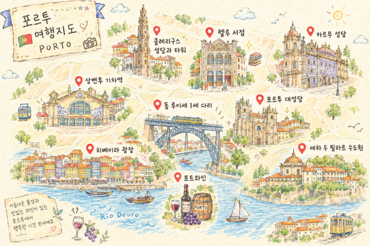 포르투 여행 코스 추천｜렐루 서점부터 히베이라 광장·포트와인까....