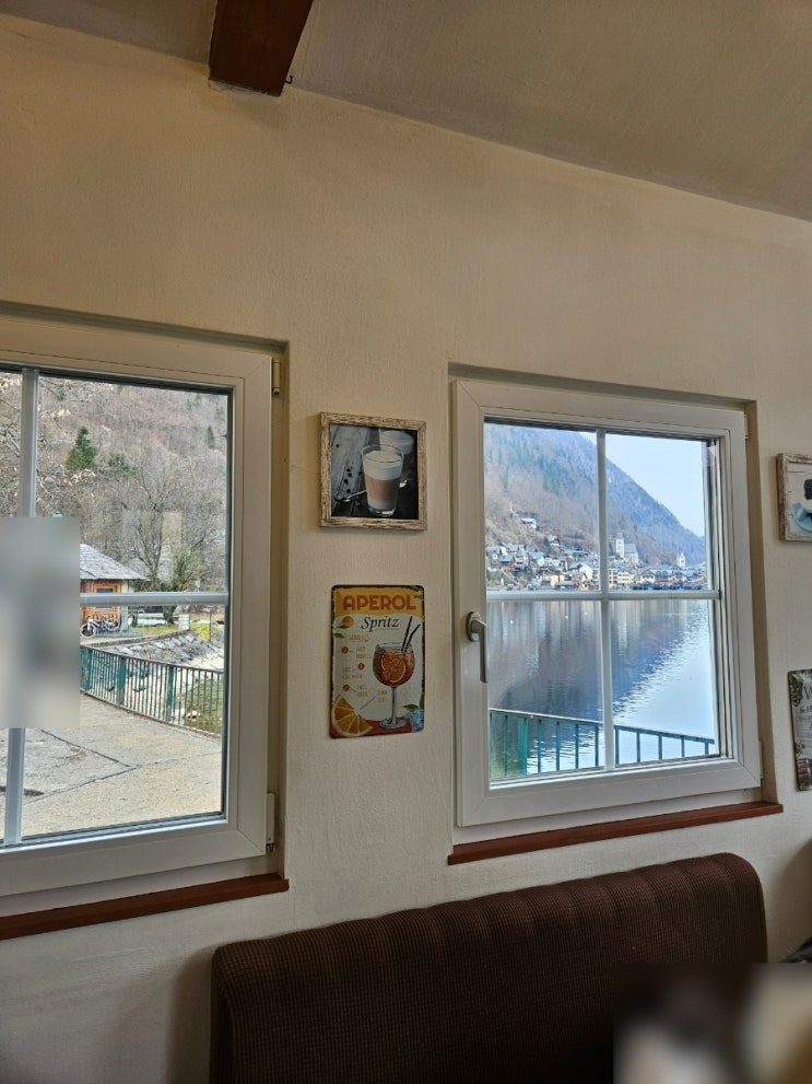 할슈타트 브런치카페 호수뷰 Seecafé Hallstatt 카페에서 브런치