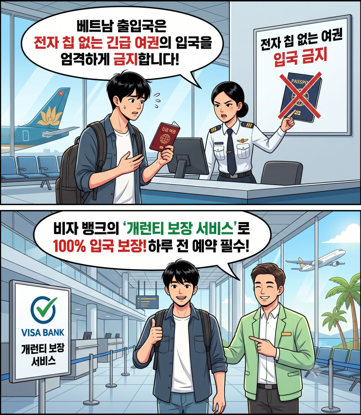 베트남 호치민 하노이 다낭 긴급 여권 탑승 거부 항공사 & 유일한 해법 대표 이미지