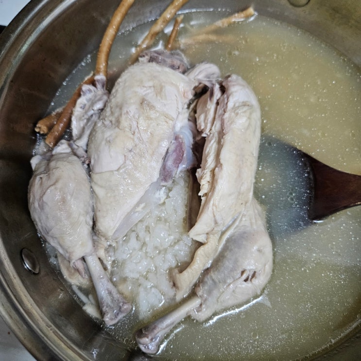 감기엔 황기 넣고 삶은 삼계탕이 최고, 압력솥 레시피!^^ : 네이버 블로그